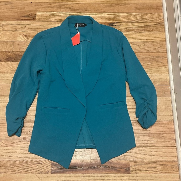 Mint Limit Elegant Teal Women's Blazer Large - Picture 6 of 7